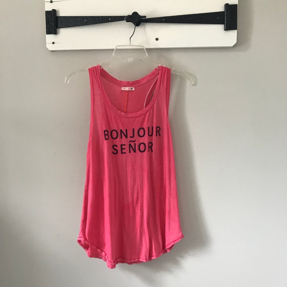 SUNDRY - “Bonjour Señor” Graphic Tank Top